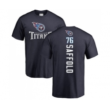 Football Tennessee Titans #76 Rodger Saffold Navy Blue Backer T-Shirt