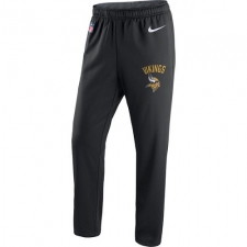 NFL Men's Minnesota Vikings Nike Black Circuit Sideline Performance Pants
