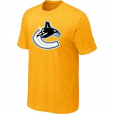 NHL Men's Vancouver Canucks Big & Tall Logo T-Shirt - Yellow