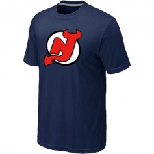 NHL Men's New Jersey Devils Big & Tall Logo T-Shirt - Navy