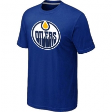 NHL Men's Edmonton Oilers Big & Tall Logo T-Shirt - Blue