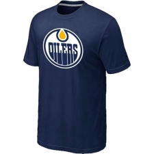 NHL Men's Edmonton Oilers Big & Tall Logo T-Shirt - Navy