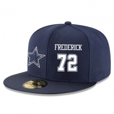NFL Dallas Cowboys #72 Travis Frederick Stitched Snapback Adjustable Player Hat - Navy/White