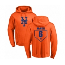 Baseball New York Mets #6 Jeff McNeil Orange RBI Pullover Hoodie