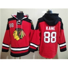 Men's Chicago Blackhawks #88 Patrick Kane Red Ageless Must-Have Lace-Up Pullover Hockey Hoodie