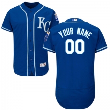 Men's Majestic Kansas City Royals Customized Royal Blue Alternate Flex Base Authentic Collection MLB Jersey