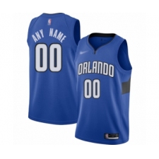 Men's Orlando Magic Customized Authentic Blue Finished Basketball Jersey - Statement Edition