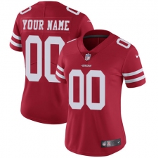 Women's Nike San Francisco 49ers Customized Red Team Color Vapor Untouchable Limited Player NFL Jersey