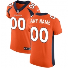 Men's Nike Denver Broncos Customized Orange Team Color Vapor Untouchable Elite Player NFL Jersey