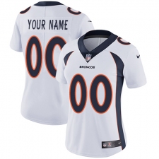 Women's Nike Denver Broncos Customized Elite White NFL Jersey
