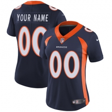 Women's Nike Denver Broncos Customized Navy Blue Alternate Vapor Untouchable Limited Player NFL Jersey