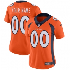 Women's Nike Denver Broncos Customized Orange Team Color Vapor Untouchable Limited Player NFL Jersey