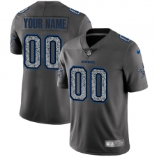 Men's Nike Dallas Cowboys Customized Gray Static Vapor Untouchable Limited NFL Jersey