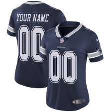 Women's Nike Dallas Cowboys Customized Elite Navy Blue Team Color NFL Jersey