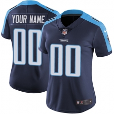 Women's Nike Tennessee Titans Customized Elite Navy Blue Alternate NFL Jersey