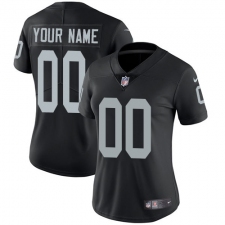 Women's Nike Oakland Raiders Customized Black Team Color Vapor Untouchable Limited Player NFL Jersey