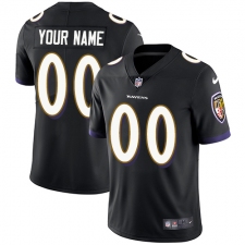 Men's Nike Baltimore Ravens Customized Black Alternate Vapor Untouchable Limited Player NFL Jersey