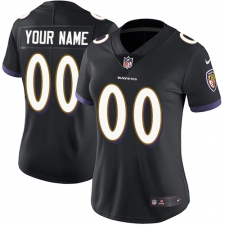 Women's Nike Baltimore Ravens Customized Black Alternate Vapor Untouchable Limited Player NFL Jersey