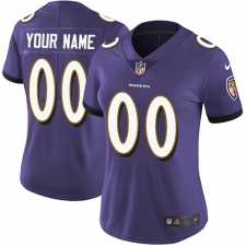 Women's Nike Baltimore Ravens Customized Purple Team Color Vapor Untouchable Limited Player NFL Jersey