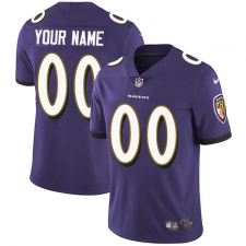 Youth Nike Baltimore Ravens Customized Purple Team Color Vapor Untouchable Limited Player NFL Jersey