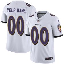 Youth Nike Baltimore Ravens Customized White Vapor Untouchable Limited Player NFL Jersey