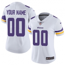 Women's Nike Minnesota Vikings Customized White Vapor Untouchable Limited Player NFL Jersey