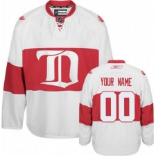 Women's Reebok Detroit Red Wings Customized Premier White Third NHL Jersey