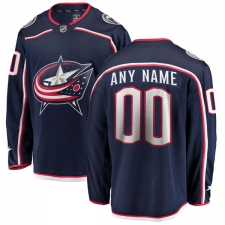 Youth Columbus Blue Jackets Customized Fanatics Branded Navy Blue Home Breakaway NHL Jersey