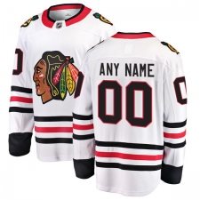 Men's Chicago Blackhawks Customized Fanatics Branded White Away Breakaway NHL Jersey