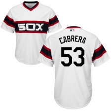 Youth Majestic Chicago White Sox #53 Melky Cabrera Replica White 2013 Alternate Home Cool Base MLB Jersey