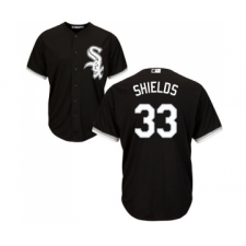 Men's Majestic Chicago White Sox #33 James Shields Replica Black Alternate Home Cool Base MLB Jerseys