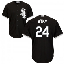 Youth Majestic Chicago White Sox #24 Early Wynn Replica Black Alternate Home Cool Base MLB Jersey