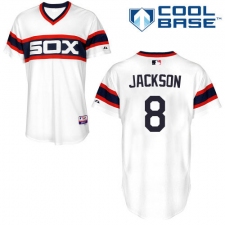 Men's Majestic Chicago White Sox #8 Bo Jackson White Alternate Flex Base Authentic Collection MLB Jersey