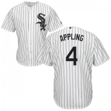 Men's Majestic Chicago White Sox #4 Luke Appling White Home Flex Base Authentic Collection MLB Jersey