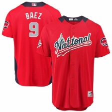 Youth Majestic Chicago Cubs #9 Javier Baez Game Red National League 2018 MLB All-Star MLB Jersey