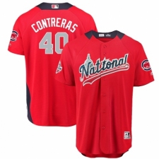 Men's Majestic Chicago Cubs #40 Willson Contreras Game Red National League 2018 MLB All-Star MLB Jersey