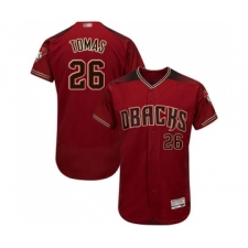 Men's Arizona Diamondbacks #26 Yasmany Tomas Red Alternate Authentic Collection Flex Base Baseball Jersey