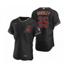 Men's Arizona Diamondbacks #25 Archie Bradley Nike Black Authentic 2020 Alternate Jersey