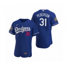 Men's Los Angeles Dodgers #31 Joc Pederson Nike Royal 2020 World Series Authentic Jersey