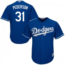 Youth Majestic Los Angeles Dodgers #31 Joc Pederson Authentic Royal Blue Alternate Cool Base MLB Jersey