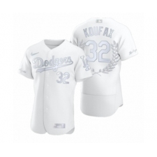 Men's Sandy Koufax #32 Los Angeles Dodgers White Awards Collection NL MVP Jersey