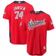 Youth Majestic Los Angeles Dodgers #74 Kenley Jansen Game Red National League 2018 MLB All-Star MLB Jersey