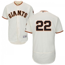 Men's Majestic San Francisco Giants #22 Will Clark Cream Home Flex Base Authentic Collection MLB Jersey
