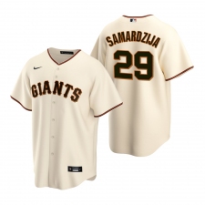 Men's Nike San Francisco Giants #29 Jeff Samardzija Cream Home Stitched Baseball Jersey