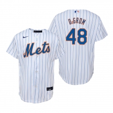 Men's Nike New York Mets #48 Jacob deGrom White Home Stitched Baseball Jersey