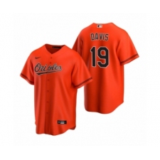 Women's Baltimore Orioles #19 Chris Davis Nike Orange 2020 Replica Alternate Jersey
