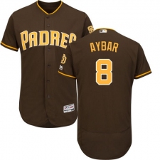 San Diego Padres #8 Erick Aybar Brown Flexbase Authentic Collection Stitched MLB Jersey