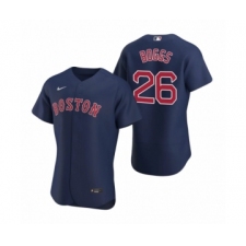 Men's Boston Red Sox #26 Wade Boggs Nike Navy Authentic 2020 Alternate Jersey