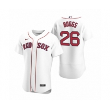Men's Boston Red Sox #26 Wade Boggs Nike White Authentic 2020 Home Jersey