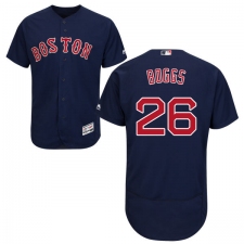 Men's Majestic Boston Red Sox #26 Wade Boggs Navy Blue Alternate Flex Base Authentic Collection MLB Jersey